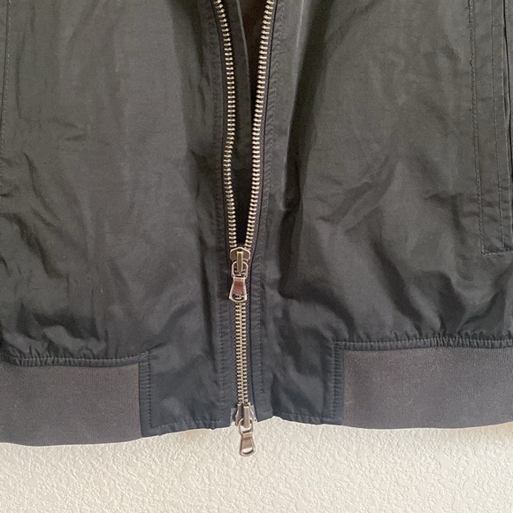 John Varvatos Star USA Men's Full Zip Fully Lined Black Bomber Jacket Size M - Picture 3 of 8